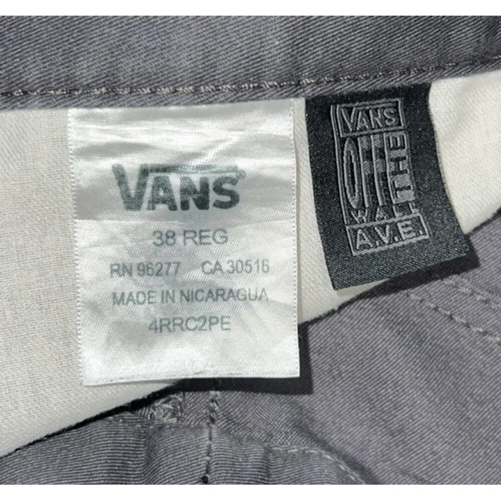Vans Authentic Chino Skate Dressy Casual Faded Black 38x29 Cotton Pants